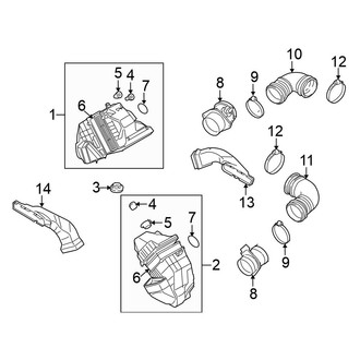 Volkswagen OE - Engine / Transaxle - Air Intake (6.0L)