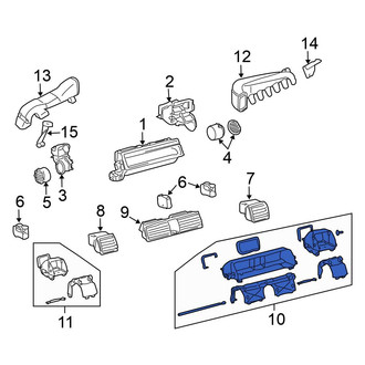 Volkswagen OE - Center Instrument Panel Trim Panel