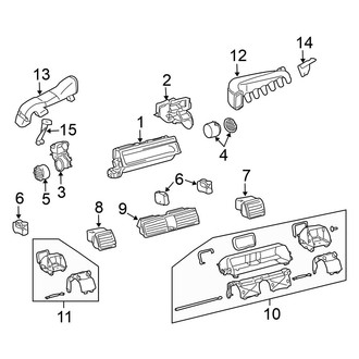Volkswagen OE - Instrument Panel - Ducts (Front)