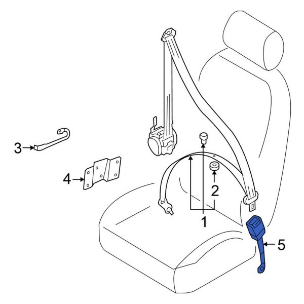 Seat Belt Receptacle