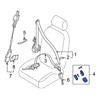 Volkswagen OE - Front Seat Belt Anchor Plate Cover