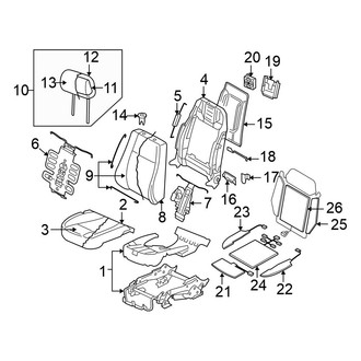 Volkswagen OE - Seats & Tracks - Front Seat Components