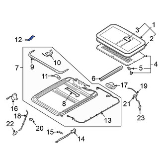 Volkswagen OE - Left Sunroof Frame Bracket