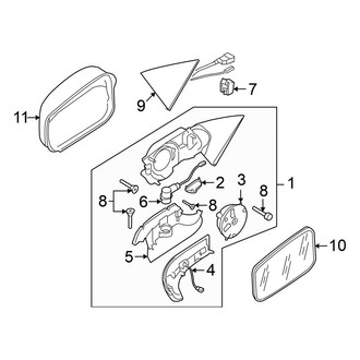 Volkswagen OE - Front Door - Outside Mirrors