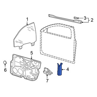 Volkswagen OE - Front Window Regulator Guide