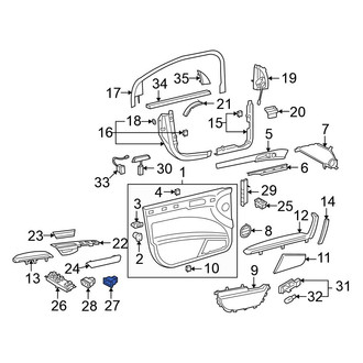 Volkswagen OE - Front Right Door Window Lock-Out Switch