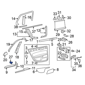 Volkswagen OE - Rear Right Door Window Lock-Out Switch