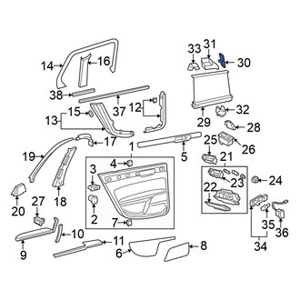 Volkswagen OE - Rear Left Door Glass Sunshade Bracket