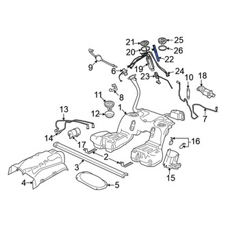 Volkswagen OE - Left Upper Fuel Sender and Hanger Assembly