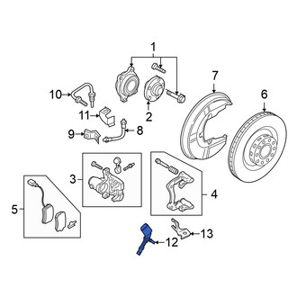 Volkswagen OE - Rear Left ABS Wheel Speed Sensor