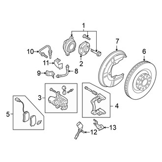 Volkswagen OE - Rear Suspension - Brake Components (V8 / W12)