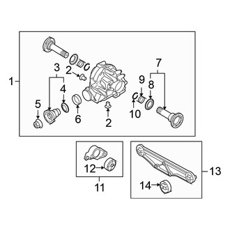 Volkswagen OE - Rear Suspension - Axle & Differential (V8)