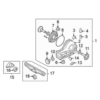 Volkswagen OE - Rear Suspension - Axle & Differential (6.0L)