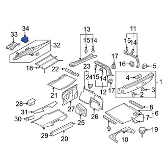 Volkswagen OE - Rear Back Glass Sunshade Control Module