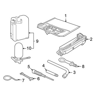 Volkswagen OE - Rear Body & Floor - Interior Trim (Compressor & Jack Components)