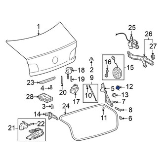 Volkswagen OE - Deck Lid Hinge Cap