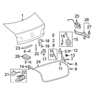 Volkswagen OE - Deck Lid Hinge Cap