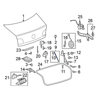 Volkswagen OE - Trunk Lid Lift Support