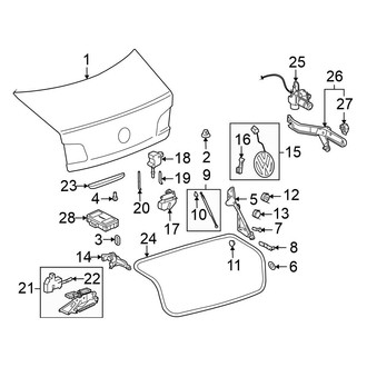 Volkswagen OE - Trunk Lid - Lid & Components