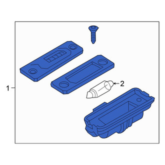 Volkswagen OE - Rear License Plate Light Assembly