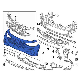 Volkswagen OE - Front Upper Bumper Cover