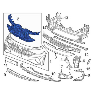 Volkswagen OE - Front Right Bumper Cover Reinforcement