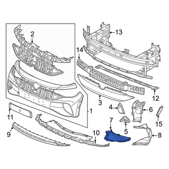 Volkswagen OE - Front Right Inner Brake Air Duct