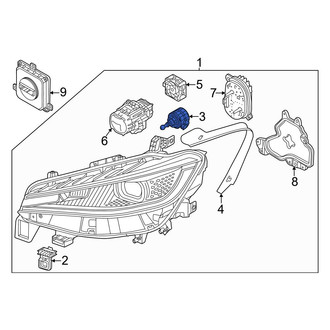 Volkswagen OE - Front Headlight Motor