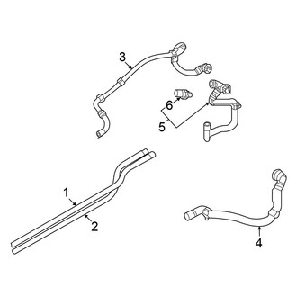 Volkswagen OE - Cooling - Hoses & Lines (Rear)
