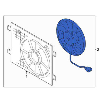 Volkswagen OE - Engine Cooling Fan Assembly