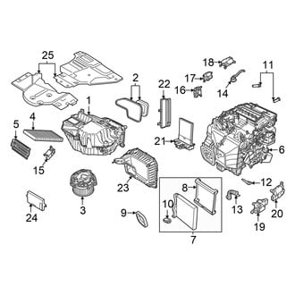 Volkswagen OE - Air Conditioner & Heater - Evaporator & Heater Components