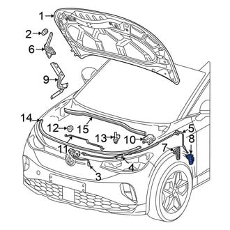 Volkswagen OE - Hood Release Handle Bracket