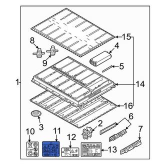 Volkswagen OE - Hybrid High Voltage Information Label