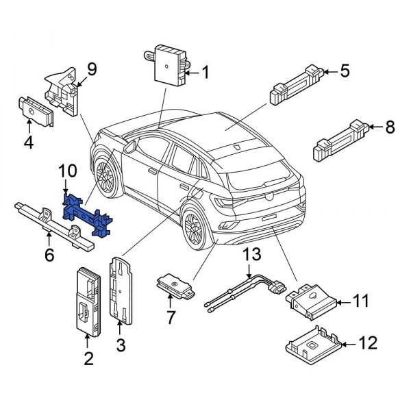 Keyless Entry Antenna Bracket