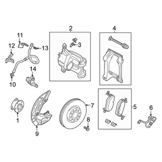 Volkswagen OE - Front Suspension - Brake Components (RWD)