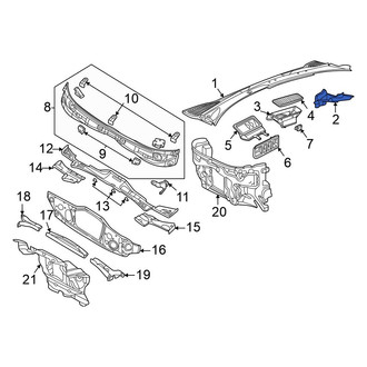 Volkswagen OE - Front Left Cowl Side Panel