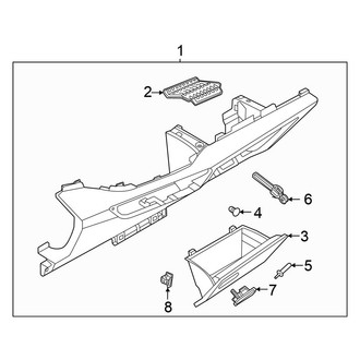 Volkswagen OE - Instrument Panel - Glove Box