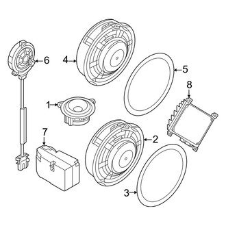 Volkswagen OE - Instrument Panel - Sound System (Speakers, With Premium Audio), (Pro S Plus)
