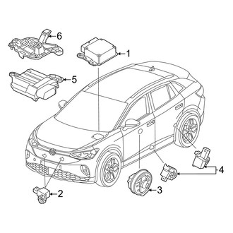 Volkswagen OE - Restraint Systems - Air Bag Components (Modules & Sensors)