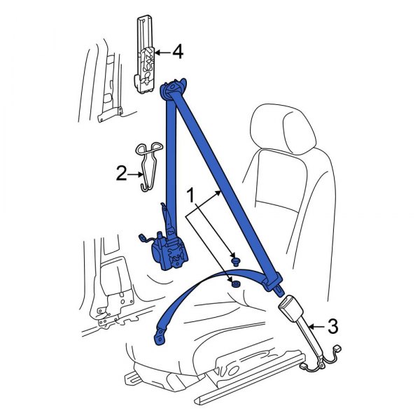 Seat Belt Lap and Shoulder Belt