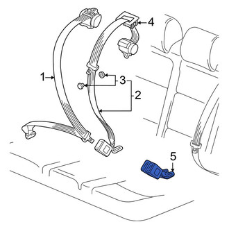 Volkswagen OE - Rear Left Seat Belt Receptacle