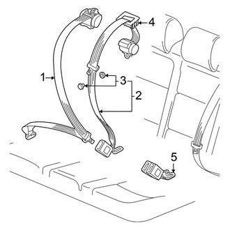 Volkswagen OE - Restraint Systems - Rear Seat Belts