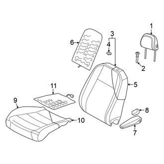 Volkswagen OE - Seats & Tracks - Passenger Seat Components (Covers & Pads)
