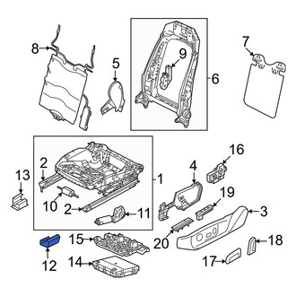 Volkswagen OE - Front Left Outer Seat Track Cover