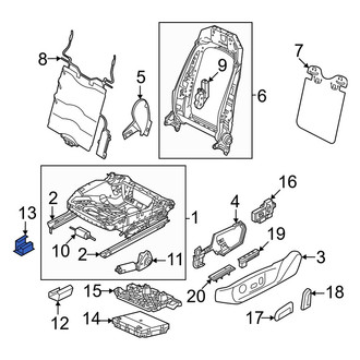 Volkswagen OE - Front Left Inner Seat Track Cover
