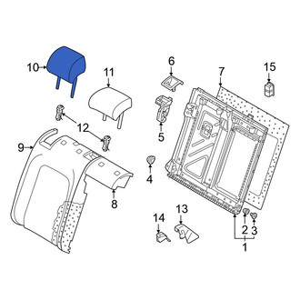 Volkswagen OE - Rear Right Outer Headrest