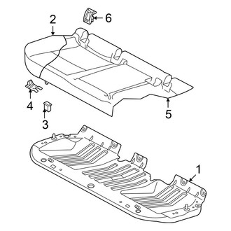 Volkswagen OE - Seats & Tracks - Rear Seat (Cushion Components)