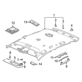 Volkswagen OE - Roof - Interior Trim (W/O Panoramic), (Pro)