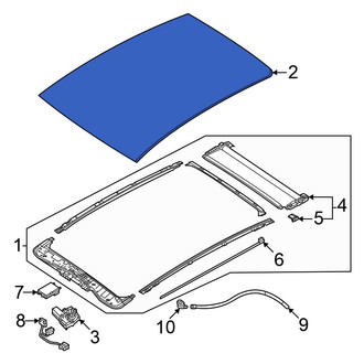 Volkswagen OE - Sunroof Glass