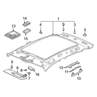 Volkswagen OE - Roof - Interior Trim (With Panoramic), (Pro S)